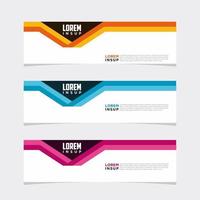 Modern vector banner web background abstract design template