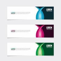 Modern vector banner web background abstract design template