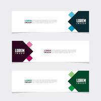 Modern vector banner web background abstract design template