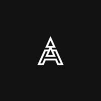 A Logo monogram modern design template vector