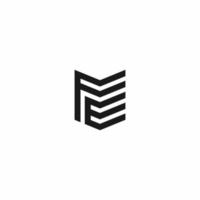 FE Logo monogram modern design template vector