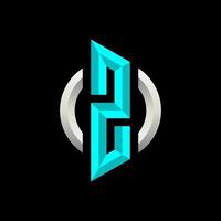 Initial Z Gaming eSport Logo Design Modern Template vector