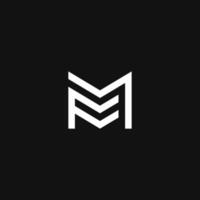 FM Logo monogram modern design template vector