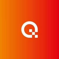 q logo monograma plantilla de diseño moderno vector