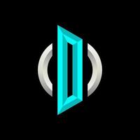 Initial O or D Gaming eSport Logo Design Modern Template vector