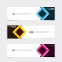 Modern vector banner web background abstract design template