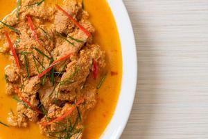 Panang curry with pork photo