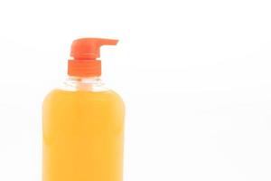 Liquid soap bottle isolated on white background photo