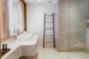 Abstract blur luxury bathroom for background photo