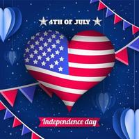 USA Independence Day Background Template vector