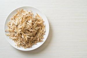 Dried small crispy baked fish photo