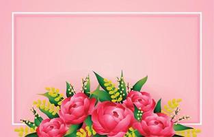 Blooming Flower Background vector