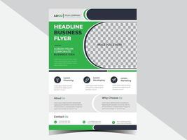 Corporate Multipurpose Business Flyer Design Template for your business services or event vector