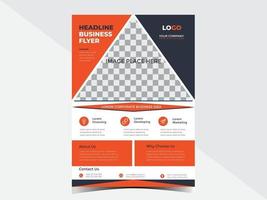 Corporate Multipurpose Business Flyer Design Template for your business services or event vector