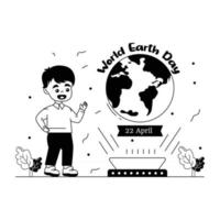 dia mundial de la tierra vector