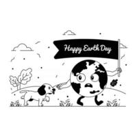 Earth Day Banner vector