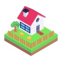 Farm House Residence vector