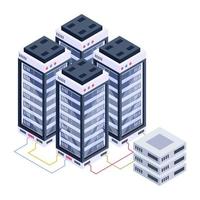 Data Server Room vector