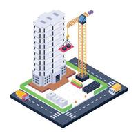 Under Construction Building vector