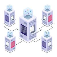 Data Server Room vector