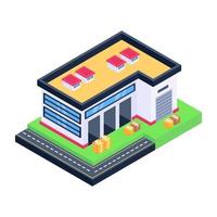 Store House Building vector