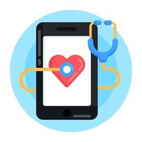 Heart Checkup App vector