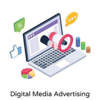 Digital Media Advertising vector