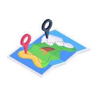 Location Map and Gps vector