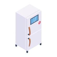Smart wifi Refrigerator vector