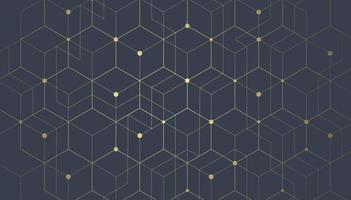 Abstract geometric lines. Connection and social network. Concept with lines and dots. Minimalistic Design. vector