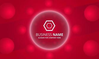 Modern Red Business Background With Circles vector