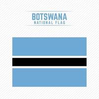 bandera nacional de botswana vector