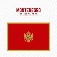 bandera nacional de montenegro vector