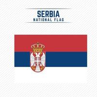 bandera nacional de serbia vector