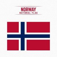 National Flag of Norway vector