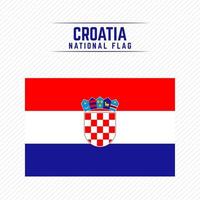 bandera nacional de croacia vector