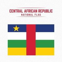 National Flag of Central African Republic vector