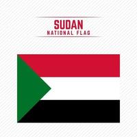 National Flag of Sudan vector