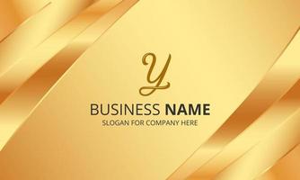 Modern Golden Presentation Background With Lines vector