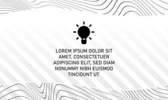 Beautiful Black and White Presentation Background With Abstract Lines vector