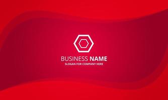 Modern Red Curved Business Background vector