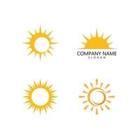 sun illustration logo vector