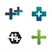 Hospital logo and symbols template icons app vector