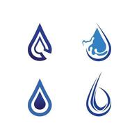 icono de vector de plantilla de logotipo de gota de agua del objeto de la naturaleza para el diseño y el logotipo de la empresa