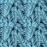 Beautifil Palm Tree Leaf Silhouette Seamless Pattern Background Vector Illustration