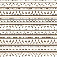 Brown white vector monochrome  winter abstract geometric seamless pattern. Illustration contains lines, dots, triangles. Horizontal print stripes for textiles