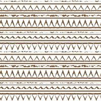 Brown white vector monochrome  winter abstract geometric seamless pattern. Illustration contains lines, dots, triangles. Horizontal print stripes for textiles