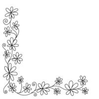 Floral Daisy Frame vector