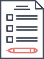 business checklist, business document, contract vector