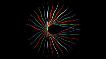 gráficos de movimiento de bucle de colores video
